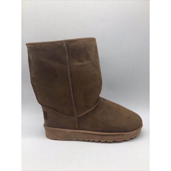 Dafulang N'Polar Women's Brown Faux Suede/Fur Boots Sz. 8.5M/EU 39 - Picture 5 of 15